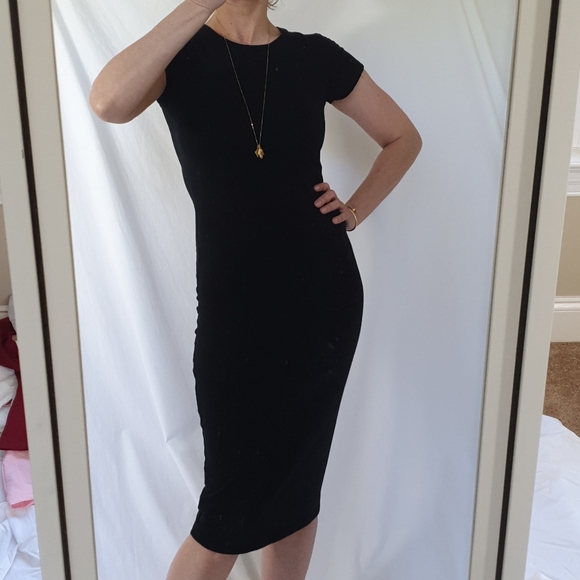 Cotton On Dresses & Skirts - Cotton On black crew neck t shirt maxidress size S
